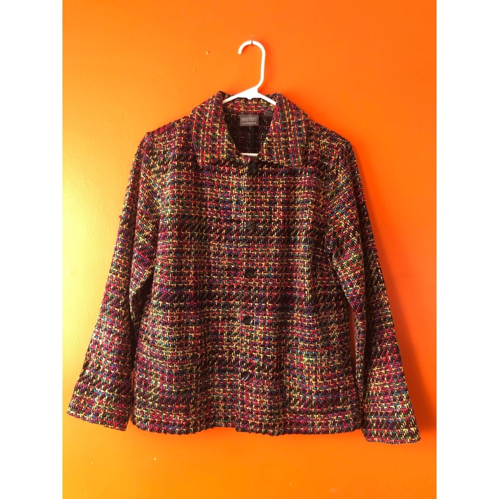 🌈 Multicolor Cross-Knit Coat 🌈